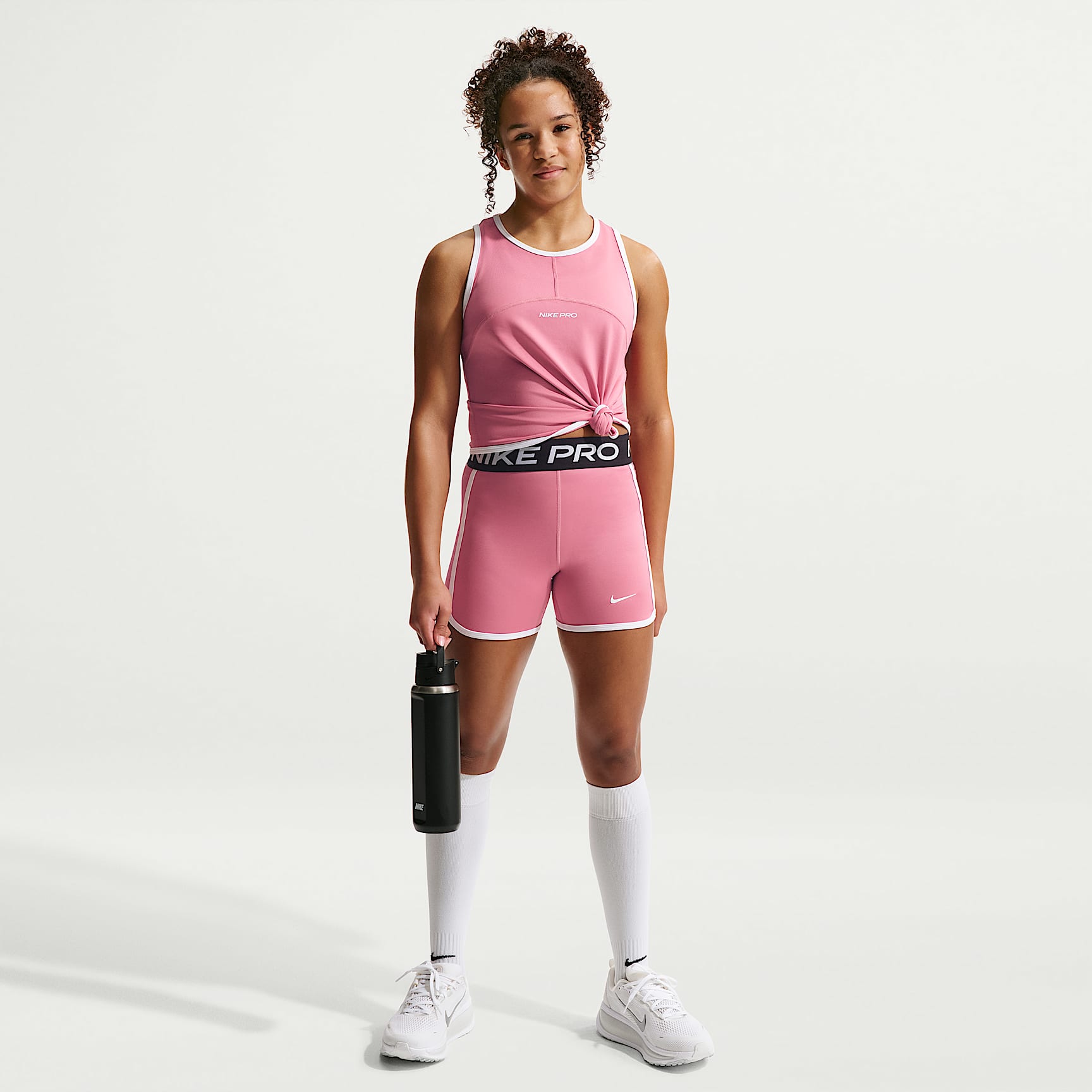 Basketball Nike Pro DRI-FIT スポーツブラ XXL Nike Pro Girls' Dri-FIT 7.5cm (approx.) Shorts. Nike ID